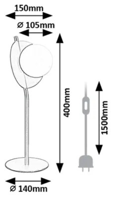Lampă de masă Rabalux 74221 JULES 1xG9/5W/230V