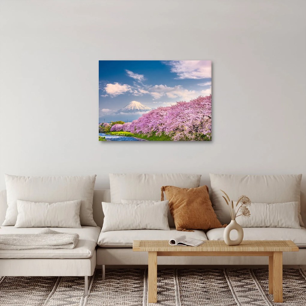 Tablou - Peisaj de primăvară japonez (70x50 cm)
