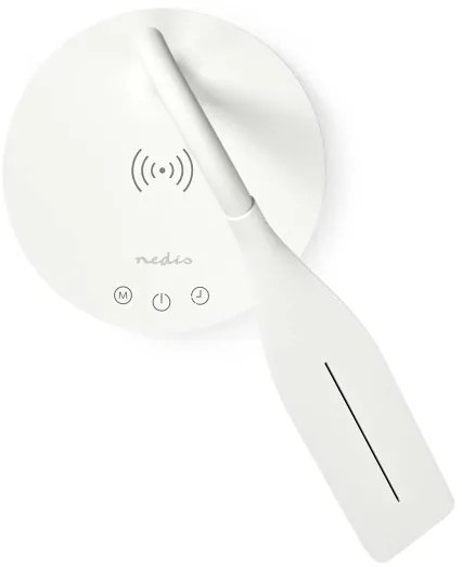 Lampă dimabilă cu funcție de încărcare fără fir Nedis LTLGQ4M2WT Qi LED/5,5W/230V 2700-6500K