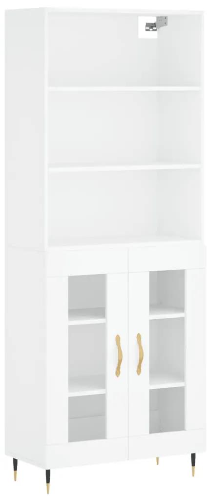 3189293 vidaXL Dulap înalt, alb, 69,5x34x180 cm, lemn compozit