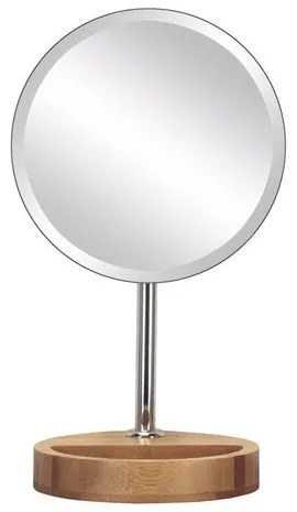 Oglindă cosmetică Kleine Wolke Timber diam. 17 cm