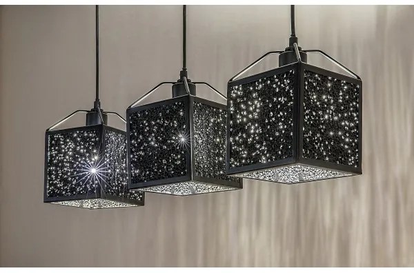 Lustră pe cablu Rabalux 72219 SAMILO 3xE27/40W/230V negru