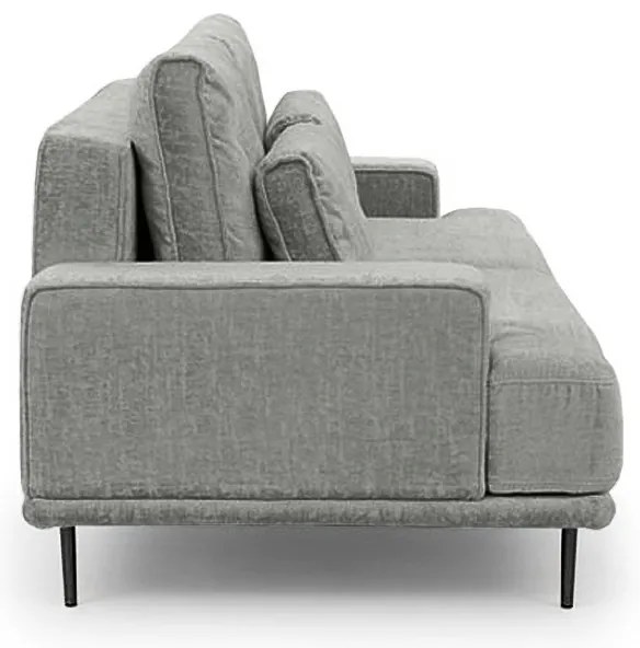 Canapea Nicole - Material șenil gri Perfect Harmony 85 / picioare negre