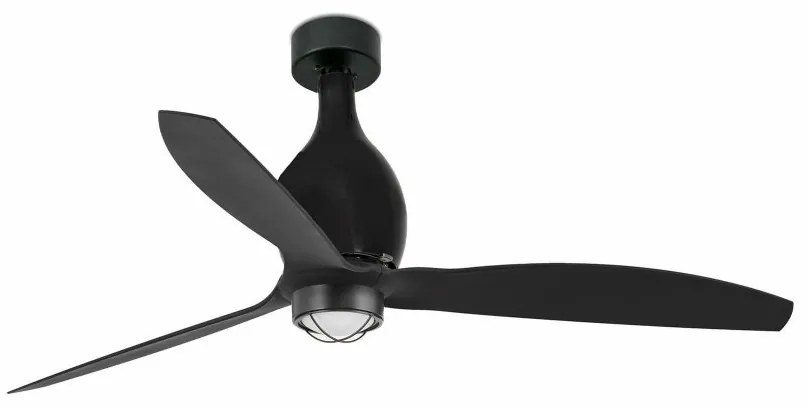 Lustra cu Ventilator si telecomanda MINI ETERFAN M LED negru mat