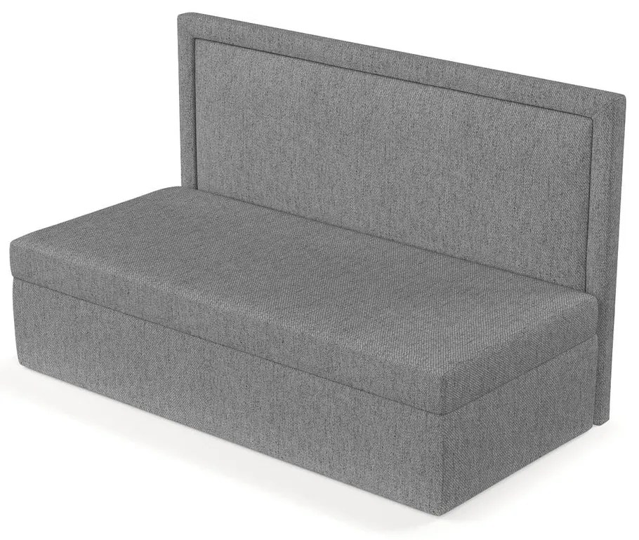 Pat gri tapițat 80x200 cm Scala – Maison de Rêve