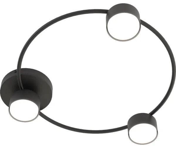 Plafonieră LUCIO 3xGX53/12W/230V negru