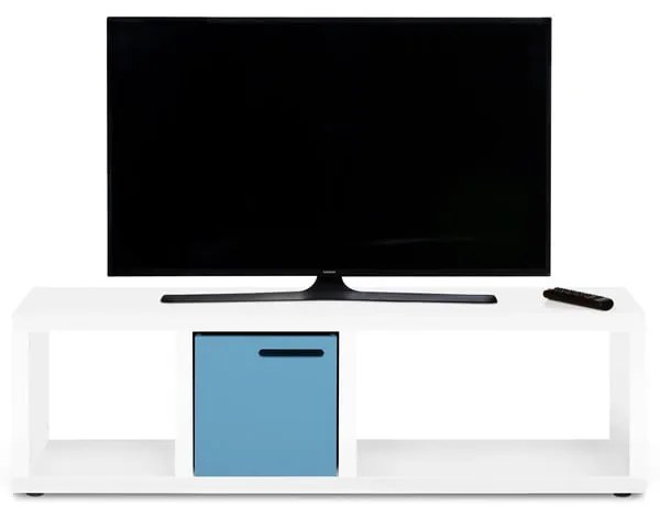 Comodă TV albă 150x45 cm Berlin – TemaHome