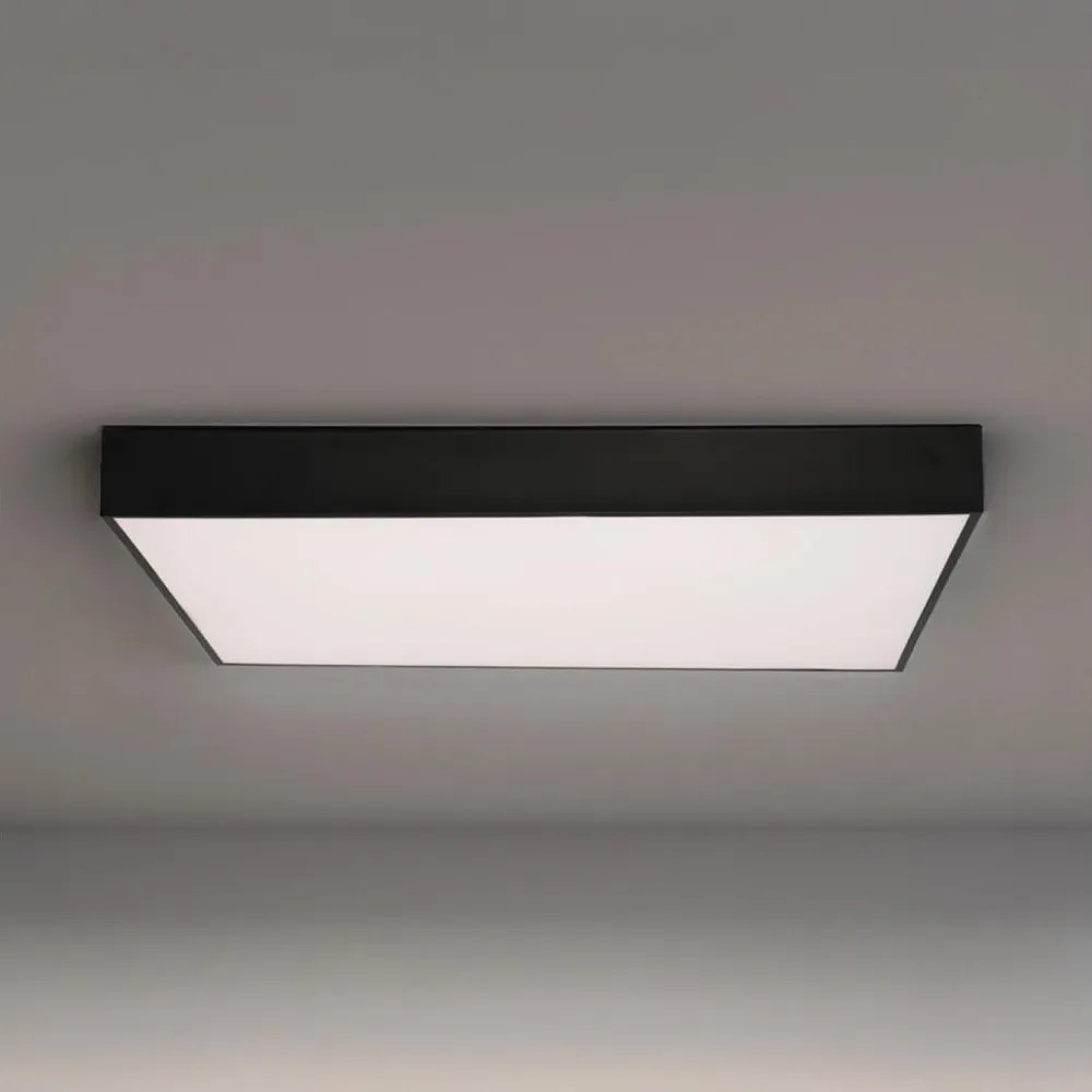 Plafonieră LED/215W/230V 3000/4000/6500K 80x80 cm neagră