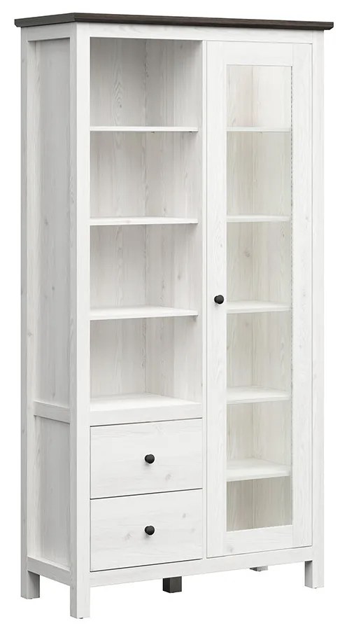 Vitrină Hesen REG1W2S/20/11 (cu iluminat LED) (zadă sibiu deschis + Pin larico). Promo -18%. 1062526