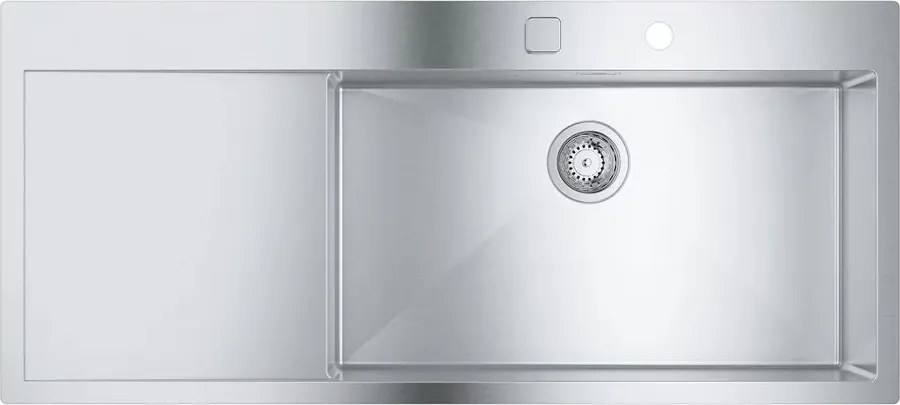 Chiuveta inox Grohe K1000 116x52.1 cm 1 cuva cu picurator orientare dreapta