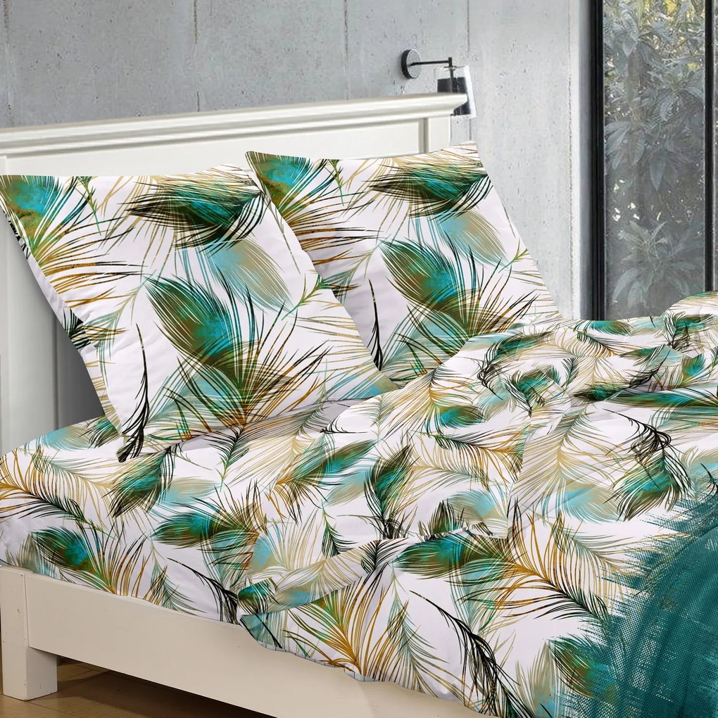 Lenjerie de pat din microfibra verde, FLUFF