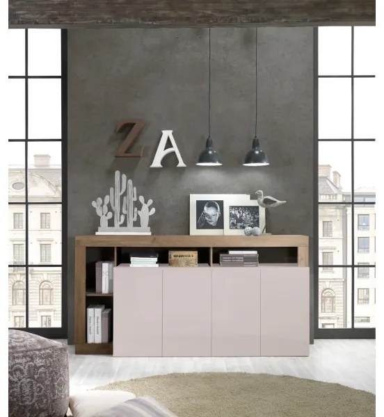 Comodă LENOR cașmir/stejar