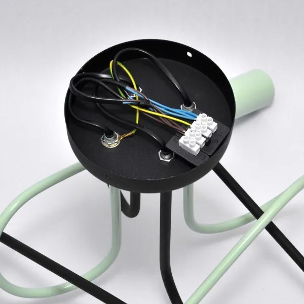 Lustră aplicată OXFORD 4xE27/15W/230V negru/verde