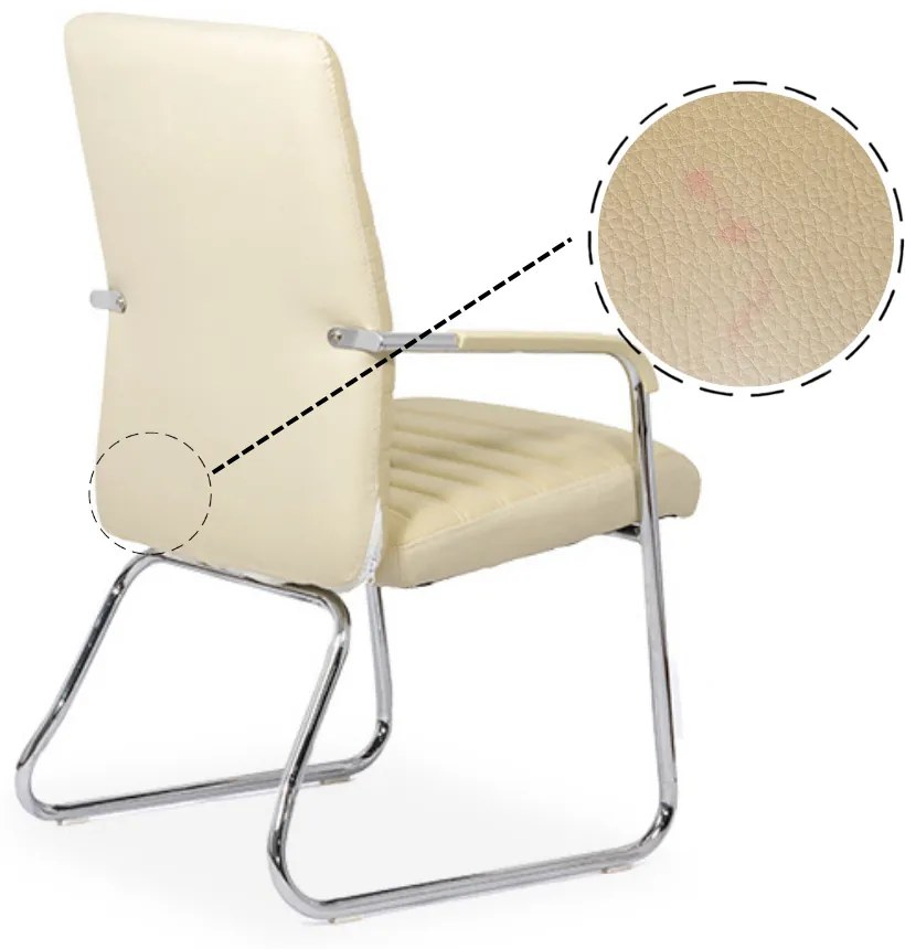 RESIGILAT -  scaun pentru vizitatori OFF 833 crem