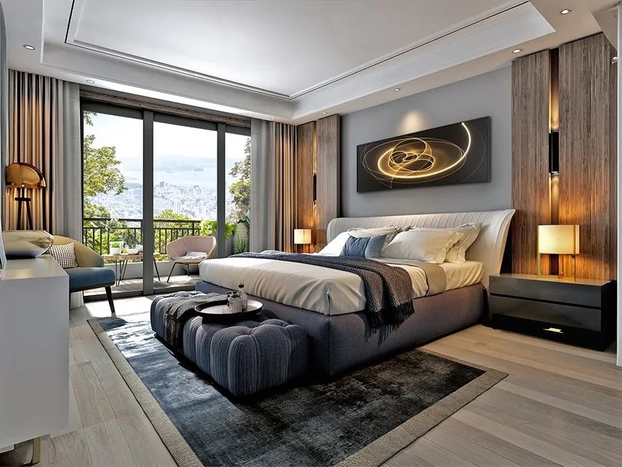 Tablou de perete decorativ cu iluminat Trazados