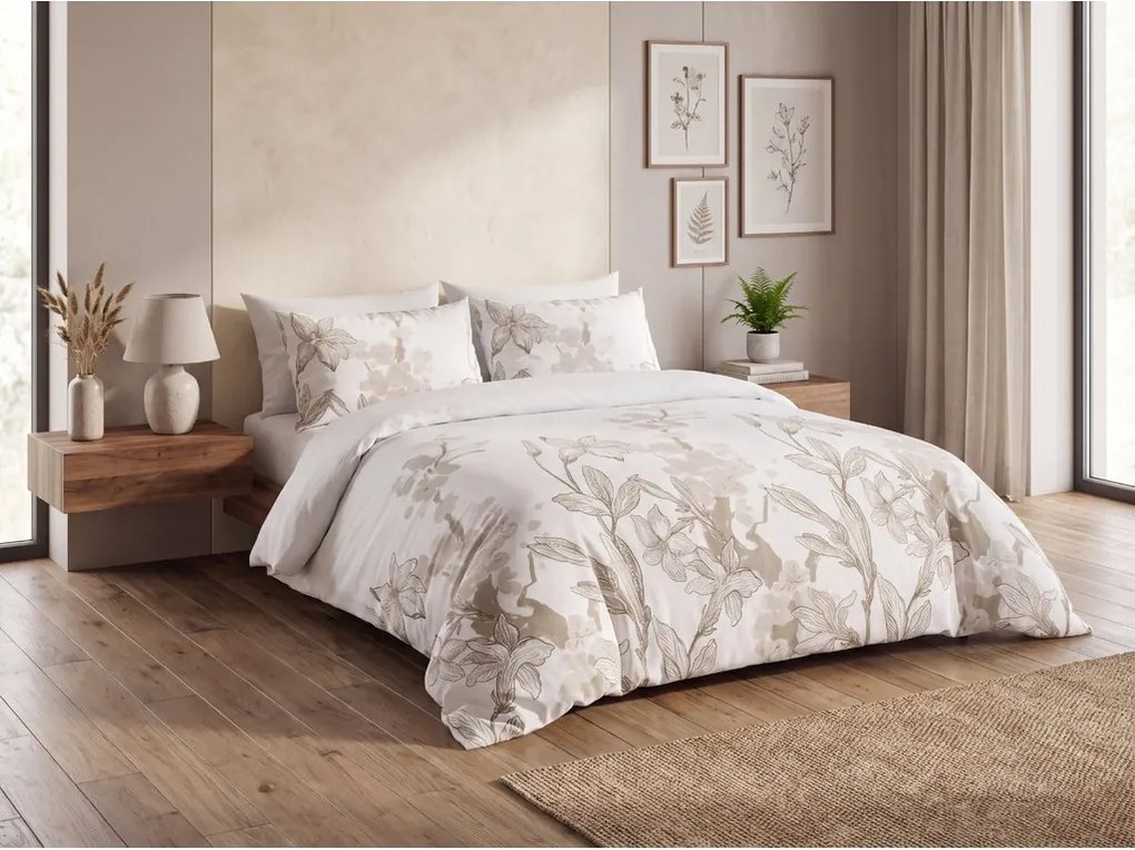 Lenjerie de pat din bumbac ELIANA WHITE Dimensiune lenjerie de pat: 60 x 70 cm | 140 x 220 cm