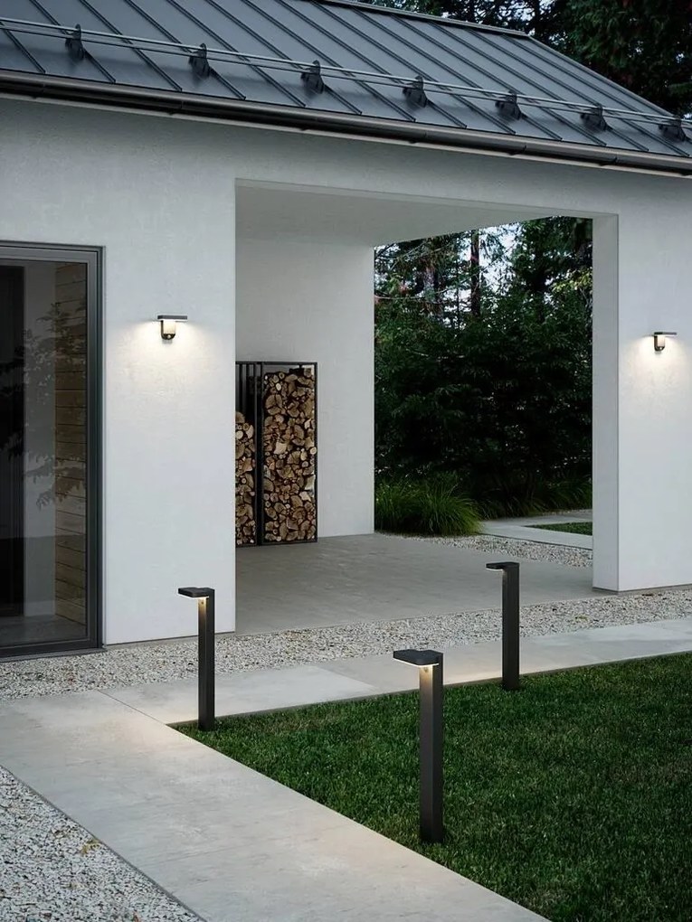 Aplica LED solara de perete, cu senzor de miscare, design modern, IP44 RICA SQUARE 2118161003 NL