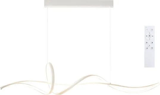 Brilagi - Lustra LED cu dimmer pe cablu SIGNATURE LED/55W/230V 120x23 cm albă + telecomandă