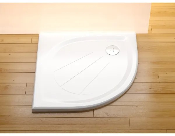 Ravak XA237701010 - Tavă de duș ELIPSO, în formă de sfert de cerc, 90 x 90 cm, albă