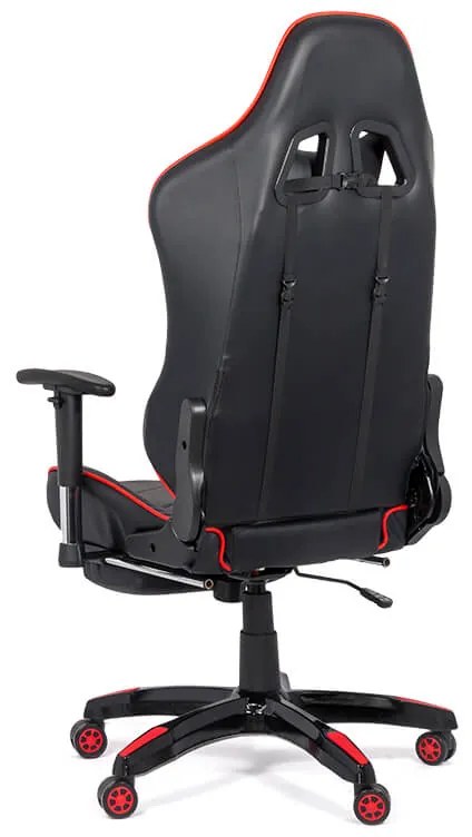 Scaun gaming rosu din piele sintetică, ergonomic si reglabil OFF 306