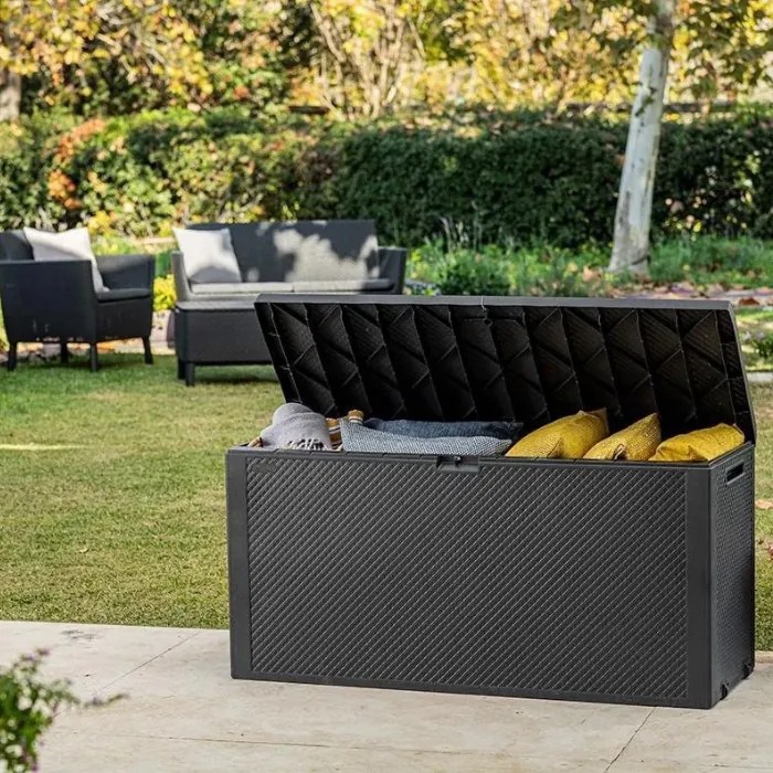 Ladă de depozitare pentru grădină Keter Emily, 270 l, antracit