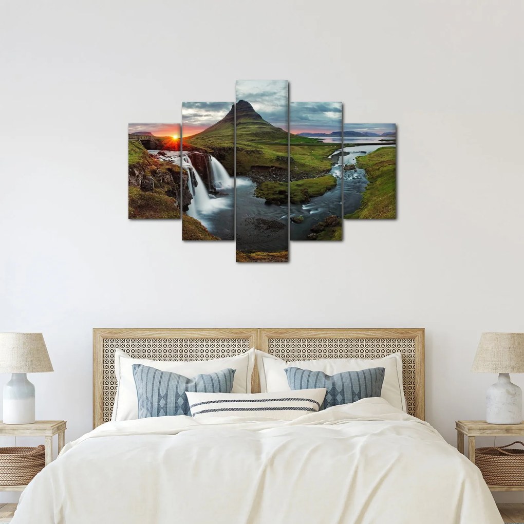 Tablou - Kirkjufell la apus (150x105 cm)