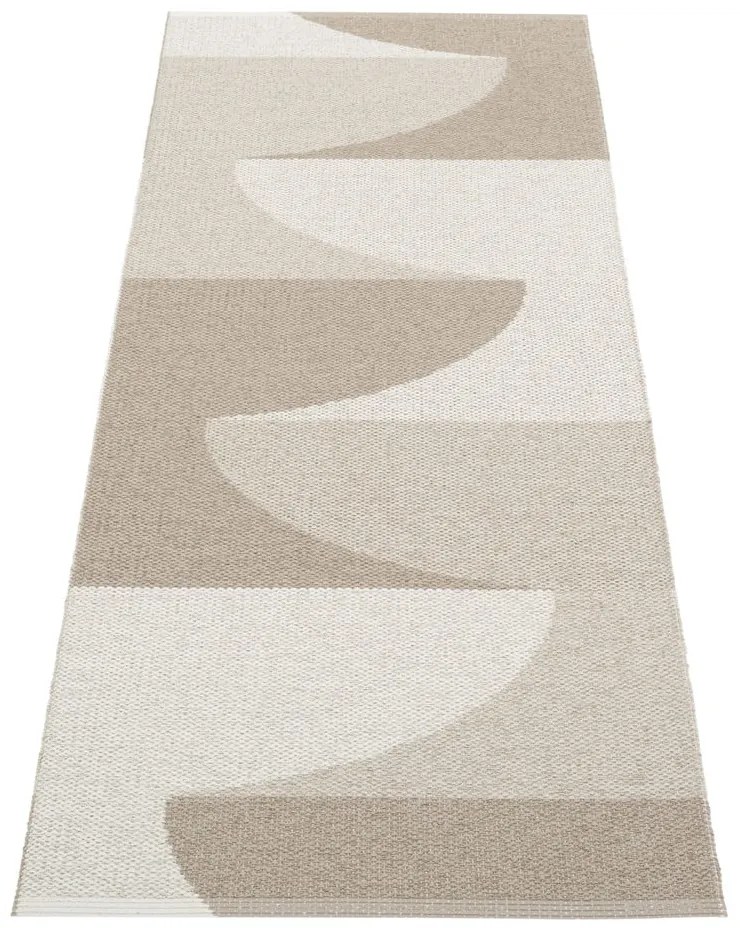 Covor tip traversă pentru interior și exterior bej 70x180 cm Hill Dark Linen – Pappelina