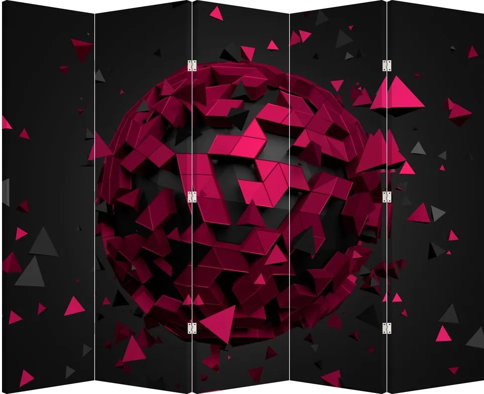 Paravan - Abstracție 3D (210x170 cm)