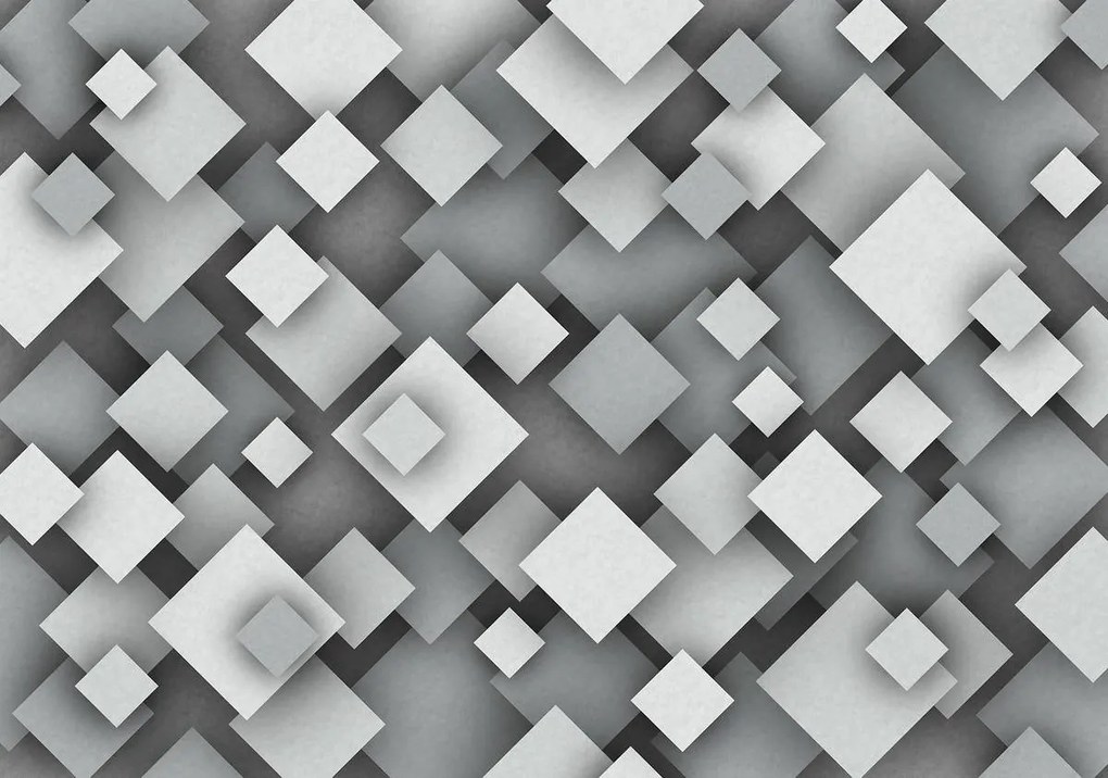 Fototapet - Pătrate gri (152,5x104 cm)
