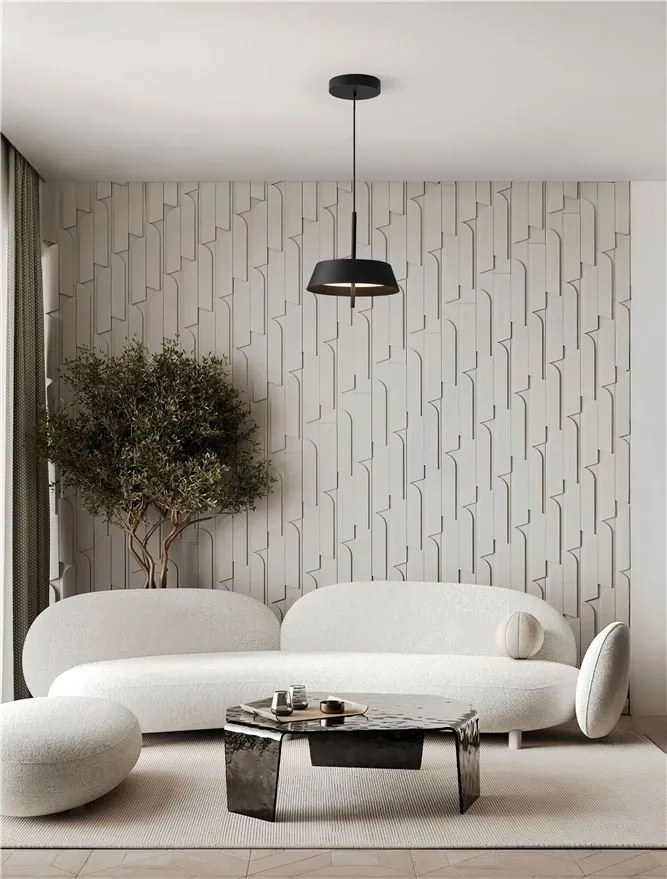 Lustra LED suspendata VELIO negru 35cm