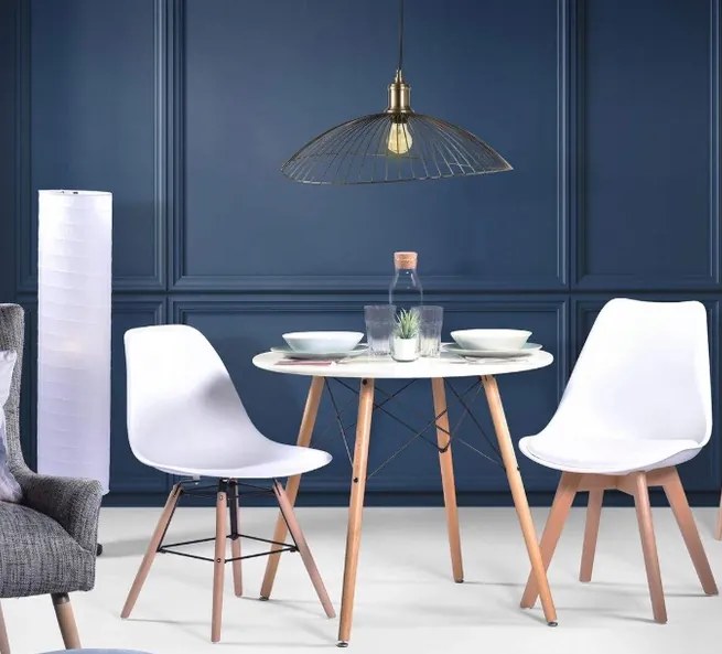 Masă rotundă ANELLO White 80 cm