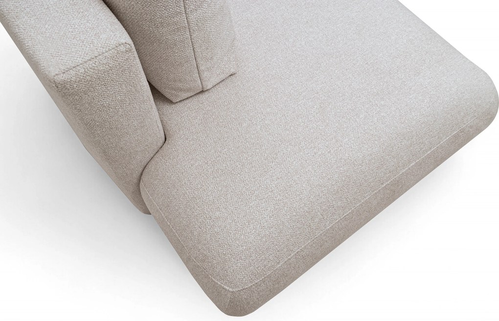 Colțar extensibil Lotulis L II dreapta - material tricotat crem Blur 01
