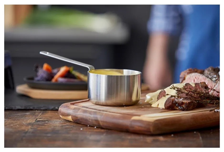 Tigaie din oțel inoxidabil 450 ml adecvată pentru plita cu inducție – Holm