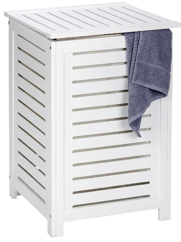 Coș de rufe alb din lemn 56 l Oslo – Wenko