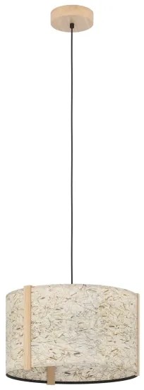 Lustră pe cablu Eglo 390323 HONTONGAS 1xE27/25W/230V bej