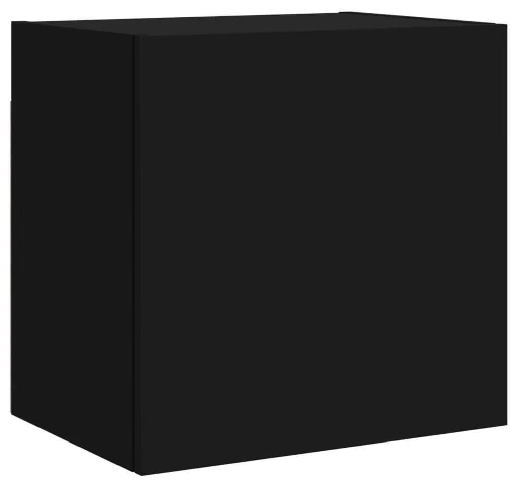 836898 vidaXL Comodă TV de perete, negru, 40,5x30x40 cm, lemn prelucrat
