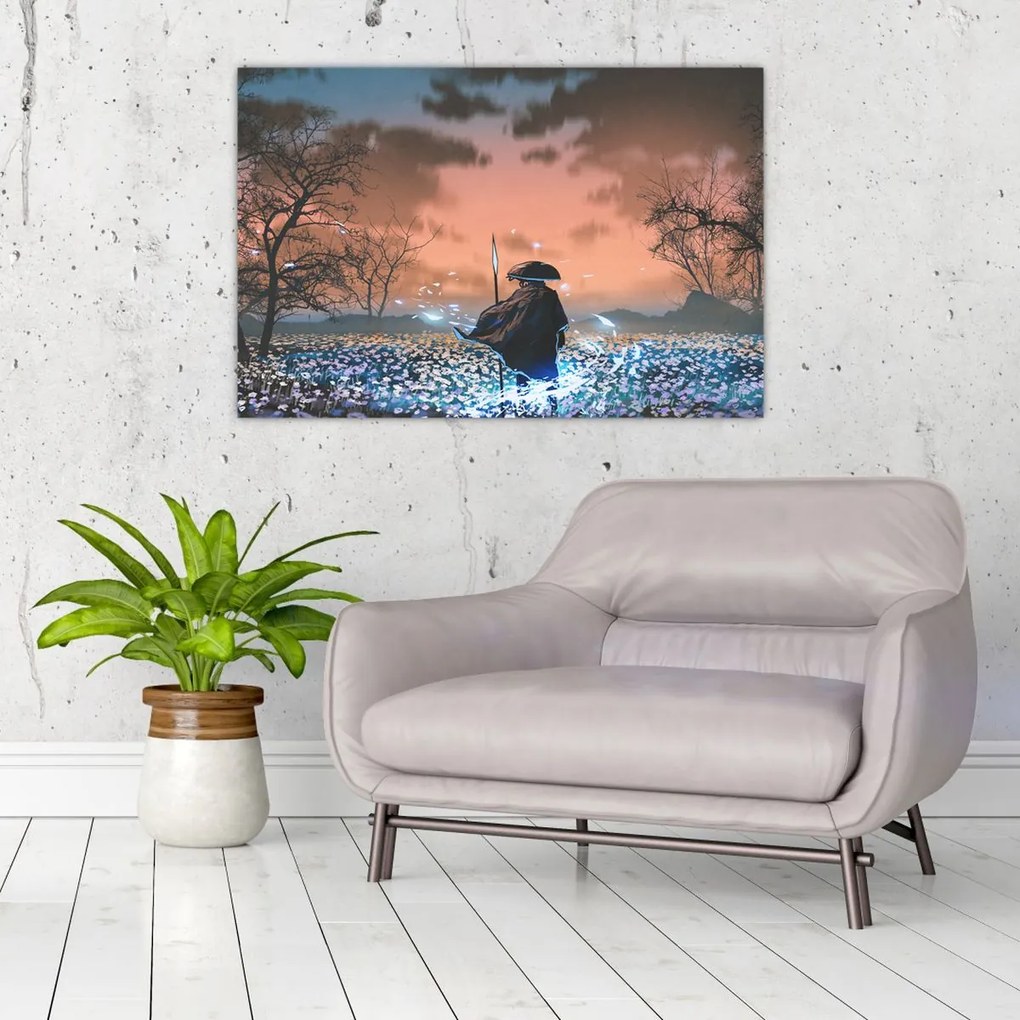 Tablou - Ilustrație a unui războinic (90x60 cm)