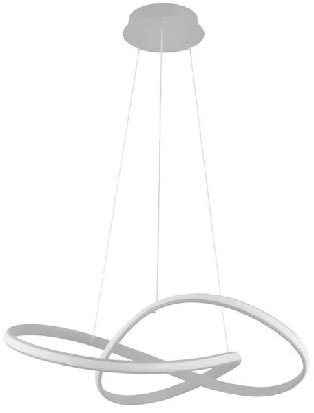 Lustră LED dimabilă pe cablu Brilagi COSMOWAVE LED/70W/230V 3000-6500K argintiu + telecomandă