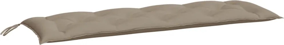 vidaXL Pernă bancă de grădină, gri taupe, 150x50x7 cm, material oxford