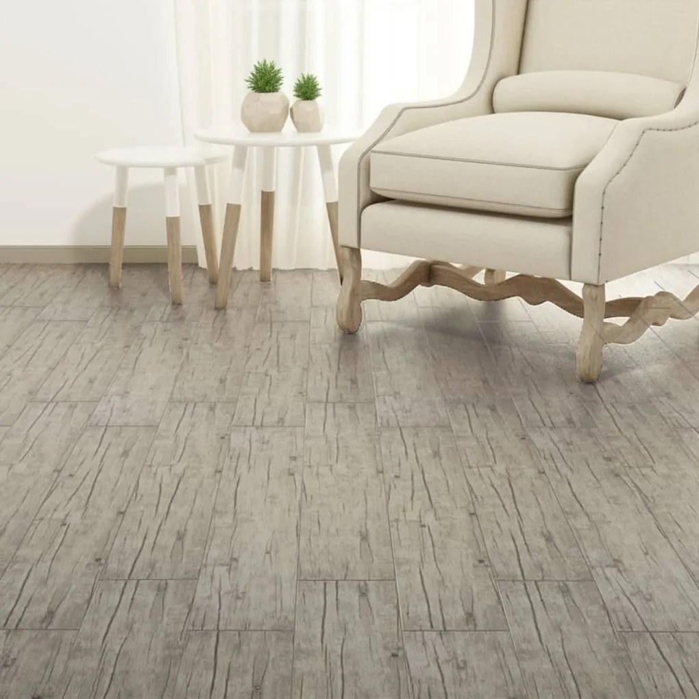 Placi de pardoseala autoadezive, stejar prespalat 2,51 m² 2 mm PVC