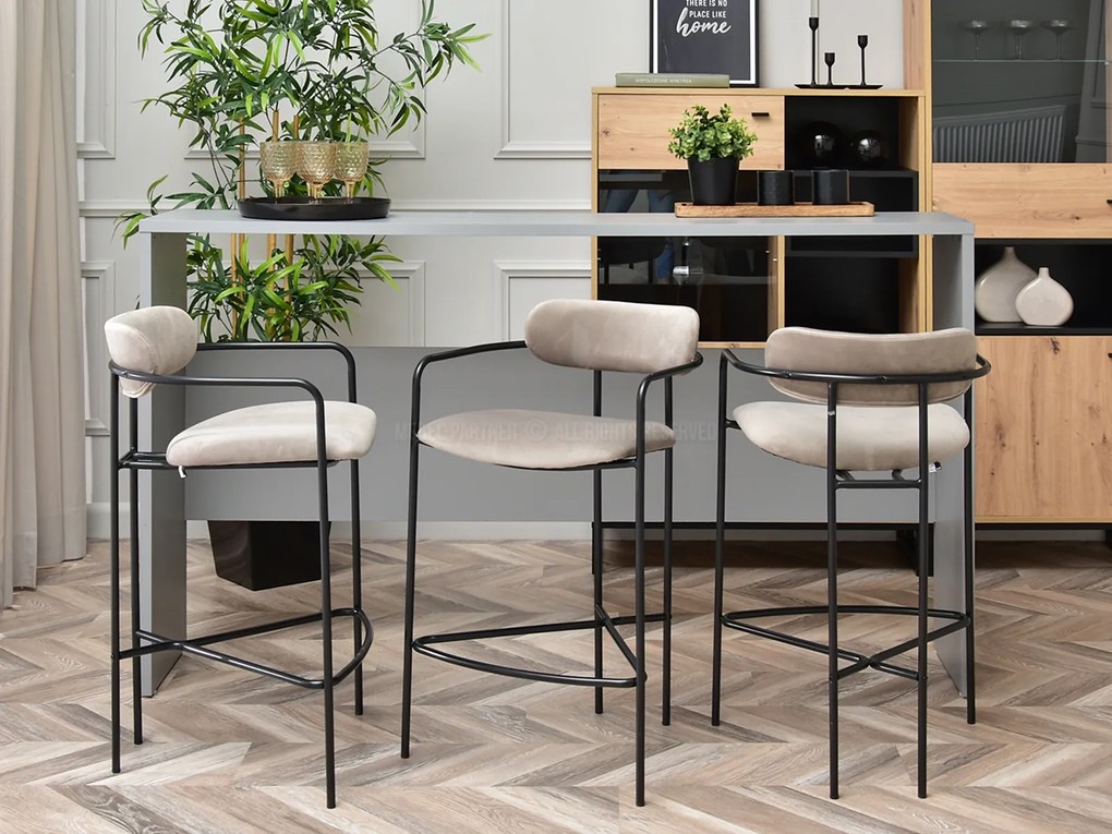 Scaun Viola (bej + negru). Promo -12%. 1110751