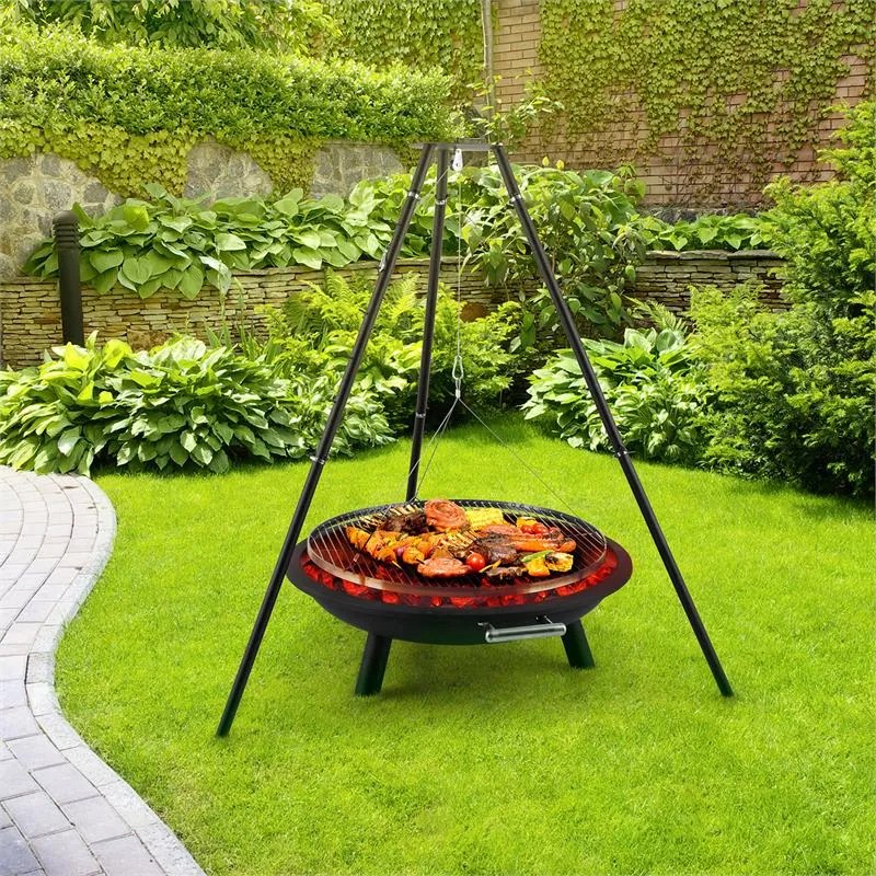 Arco Trino Schwenkgrill Feuerschale gratar din otel inoxidabil trepied