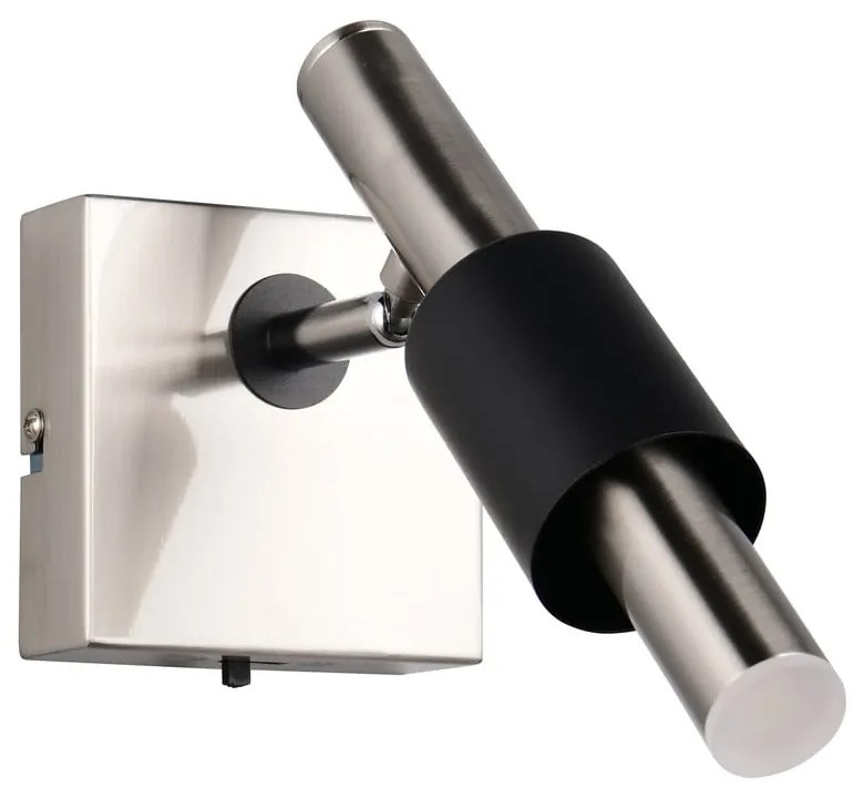 Spot negru-argintiu LED 20,5x10 cm Ikaris – Trio Select