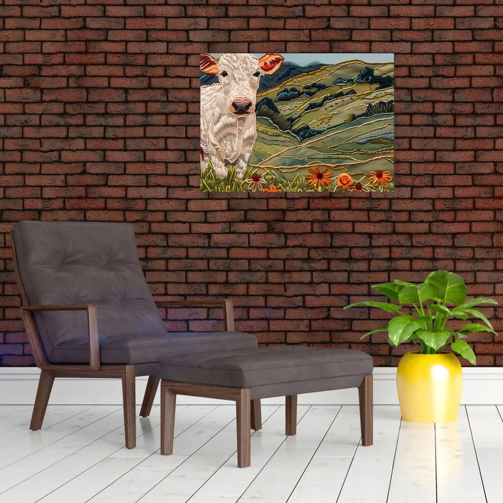 Tablou - Imitație de motiv tricotat (70x50 cm)