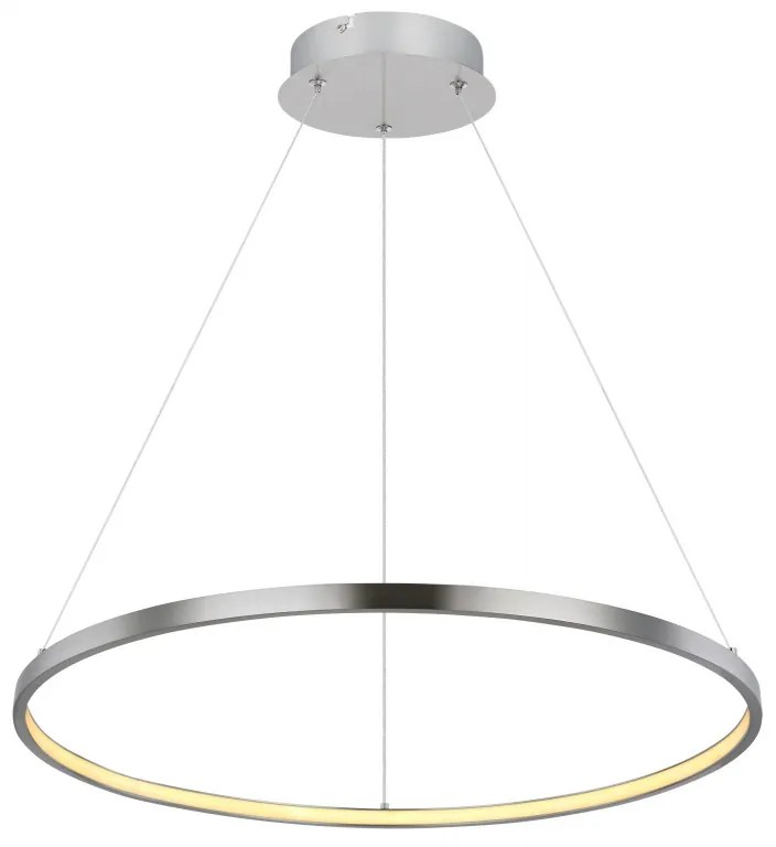 Lustra LED suspendata design modern circular RALPH 29W nichel