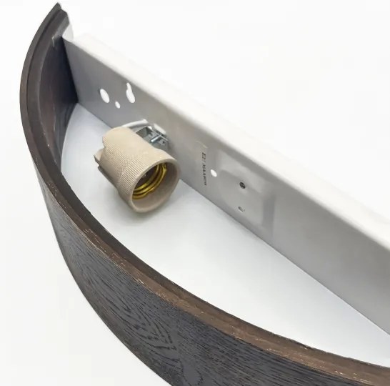 Brilagi - Aplică LED de perete CARVALHO SMOKEY 1xE27/60W/230V, stejar