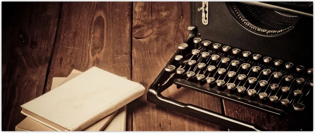 Tablou - Mașina de scris (120x50 cm)