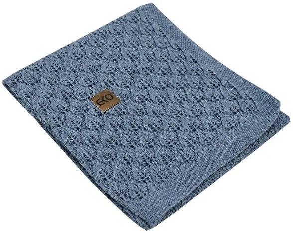Pătură de bambus ROSE 80x100 cm albastră EKO