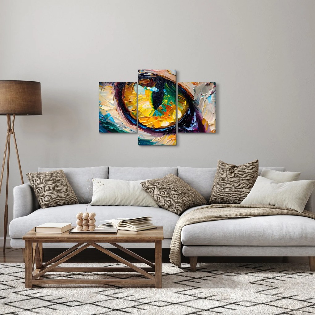 Tablou - Ochi de pisică Pictură (90x60 cm)