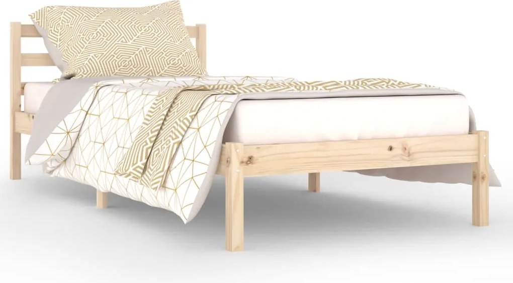 vidaXL Cadru de pat, 90x200 cm, lemn masiv de pin